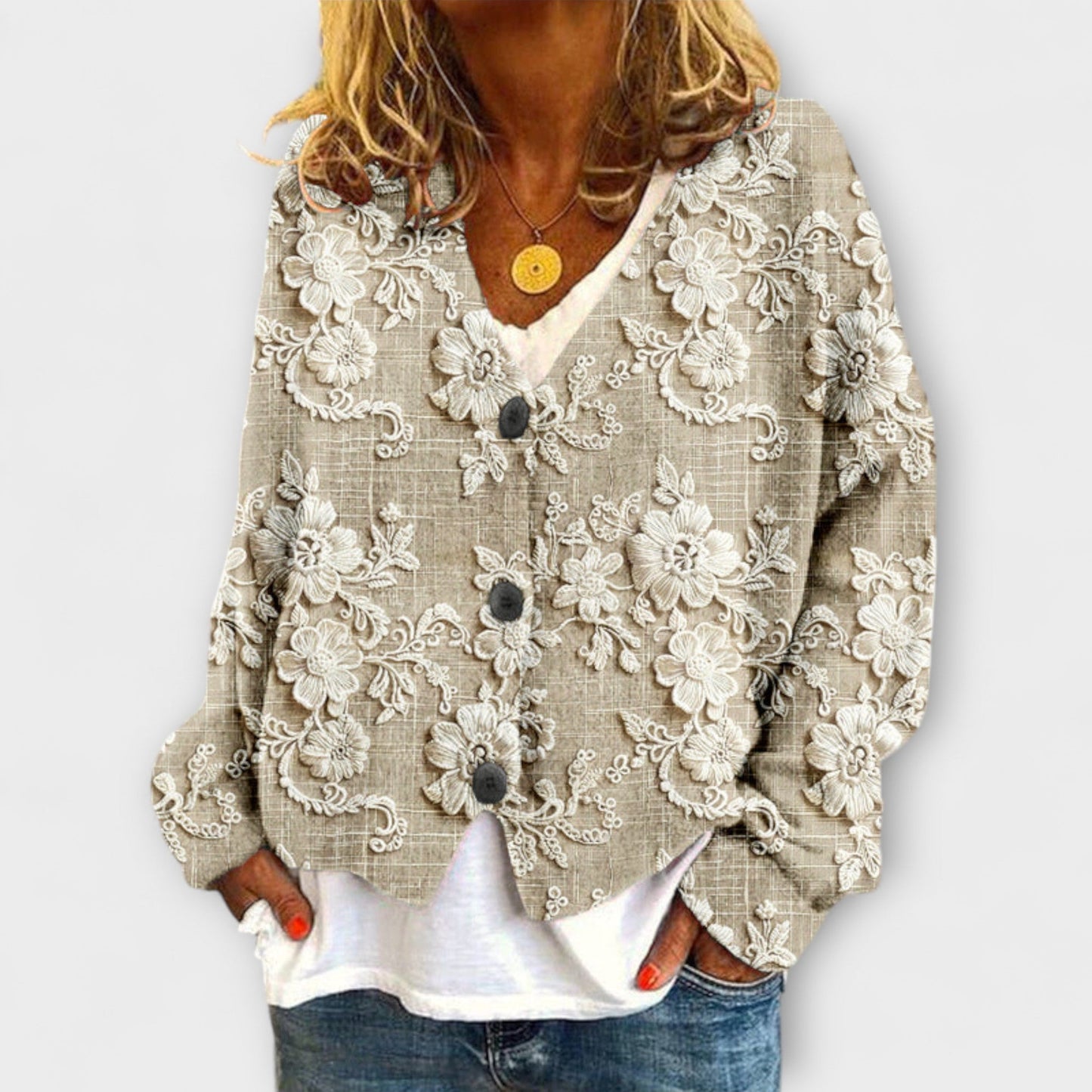 Stella – Bloemenprint vest