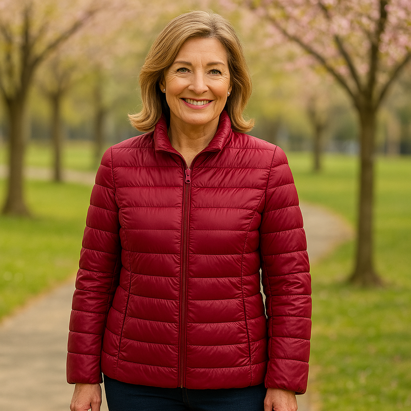 Ulla Lightweight Transitional Jacket | Dark Red