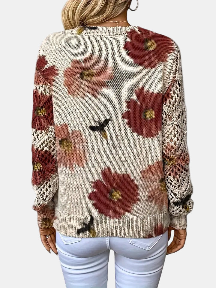 Elara™ | Cardigan mit floraler Eleganz
