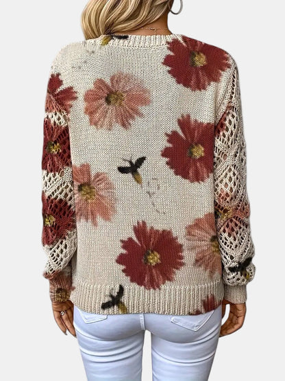 Elara™ | Cardigan mit floraler Eleganz