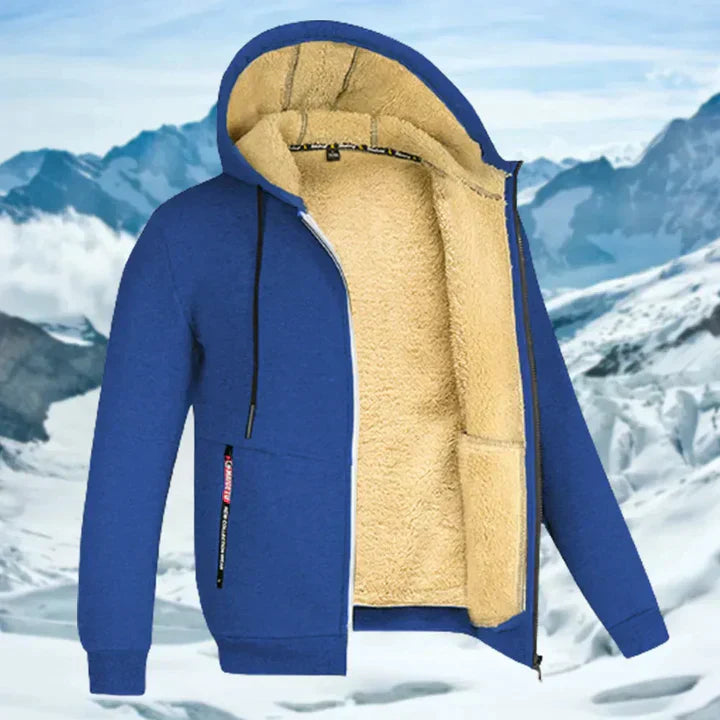 Arie – winterjas voor heren met capuchon en bontkraag