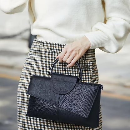 Cassandra | Handtas met extravagant krokodillenpatroon