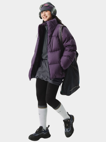 CougarStep – Unisex Stehkragenjacke mit 95 % weißer Gänsedaune und 3-fach-Schutz