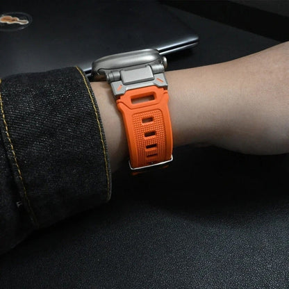 TitaniumBuckle™️ Silikon Apple Watch Armband