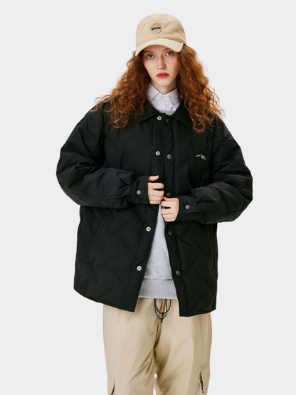 BluffStep - Unisex Geruite Donsjas met 90% Witte Eendendons