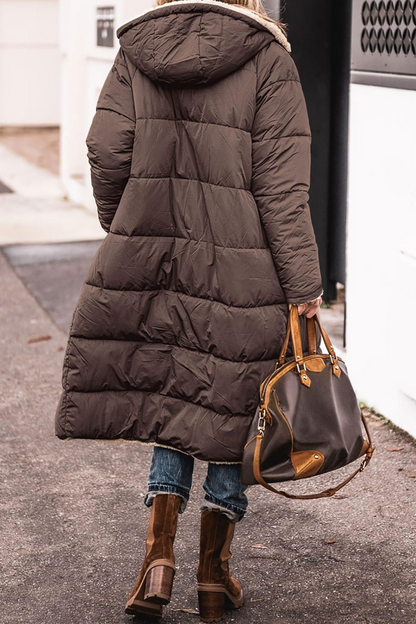 Johna – Luxe sherpa omkeerbare mantel