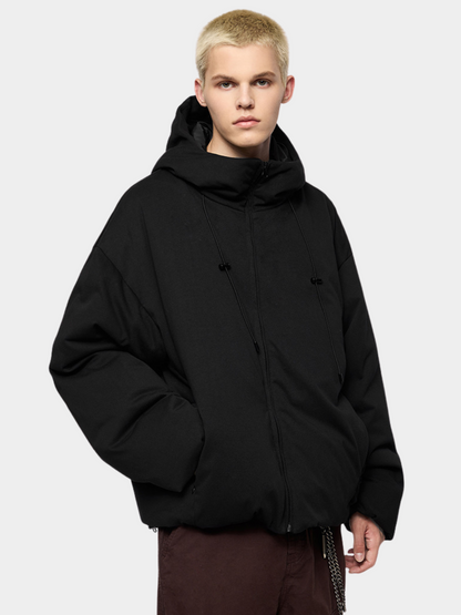 DryCanopy – Hoodiejack van gebreide stof met 90% eendendonsvulling