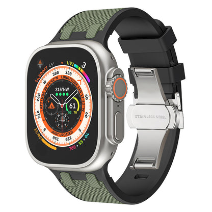 Tactische siliconen Apple Watch-band