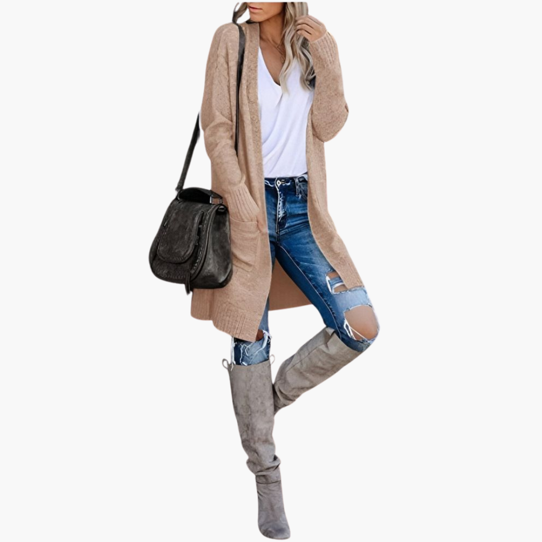 Holly | Casual gebreid vest met zakken