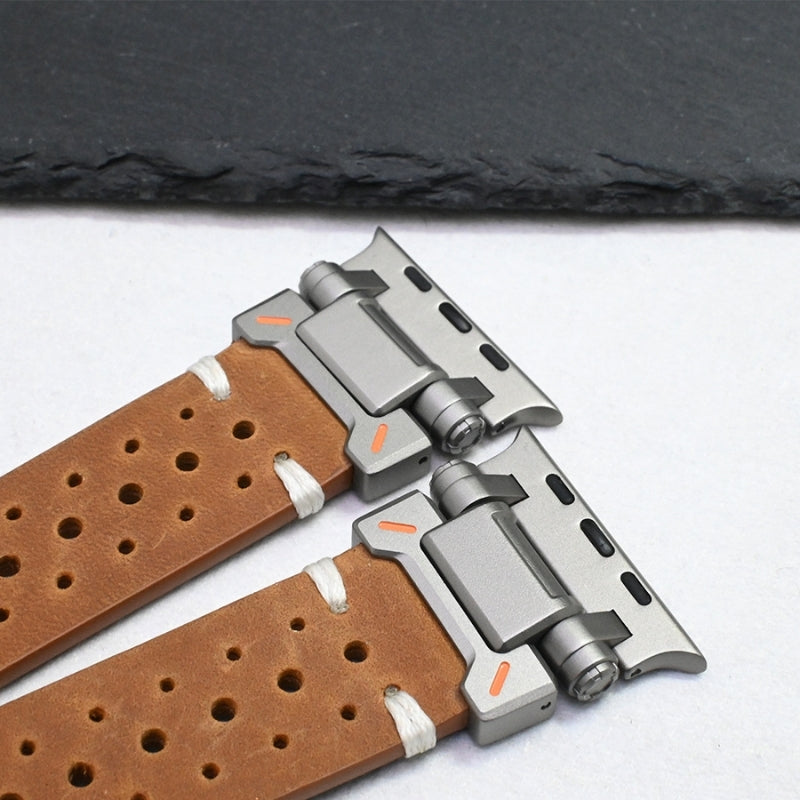 TitaniumTouch Leder Apple Watch Armband