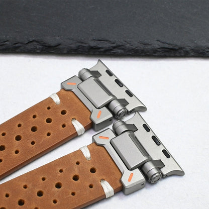 TitaniumTouch Leder Apple Watch Armband