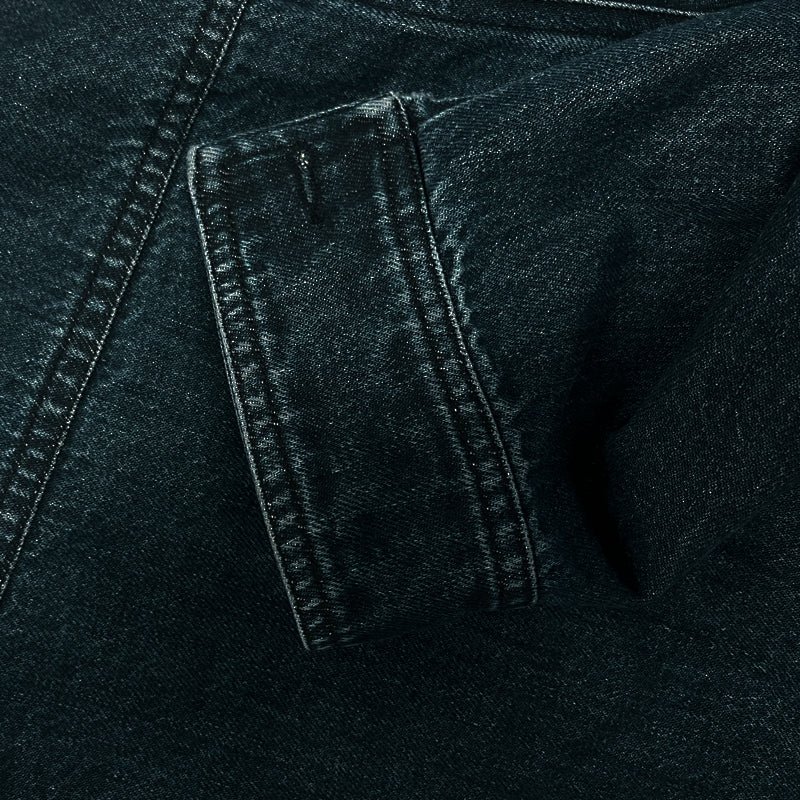 Herren Vintage Jeansjacke mit Stehkragen