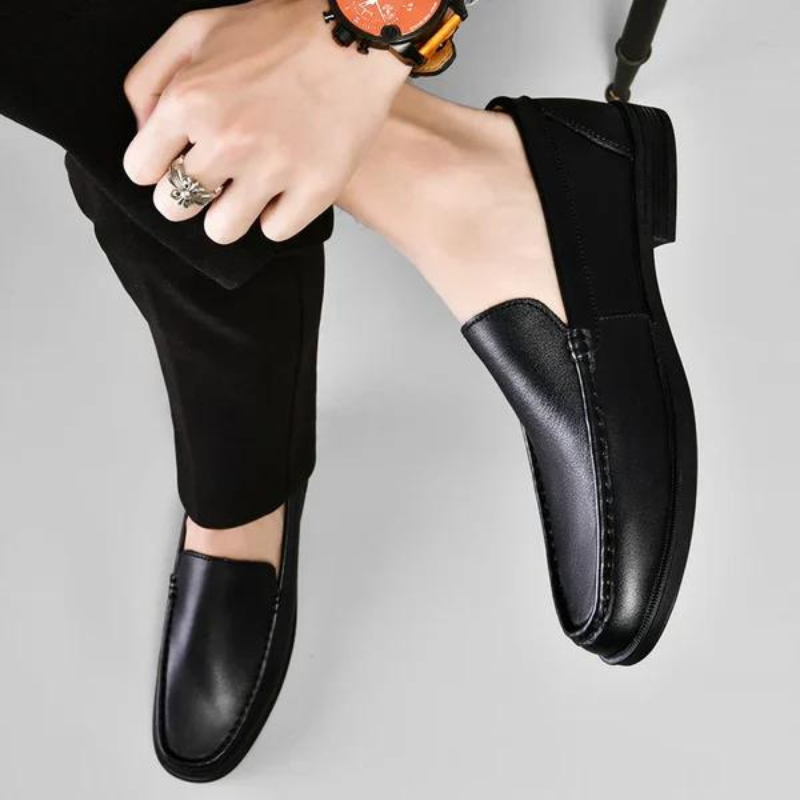 Murcia lederen loafers