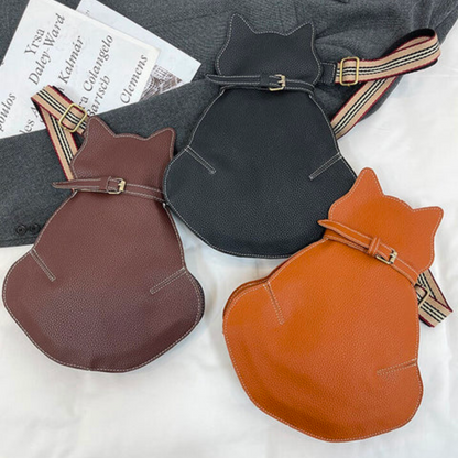 Linda - Unieke lederen tas voor katten
