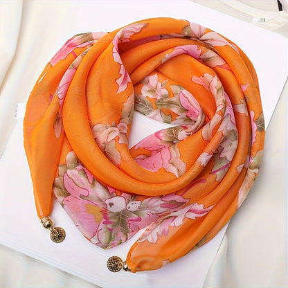 Casual Sjaal Met Bloemenprint