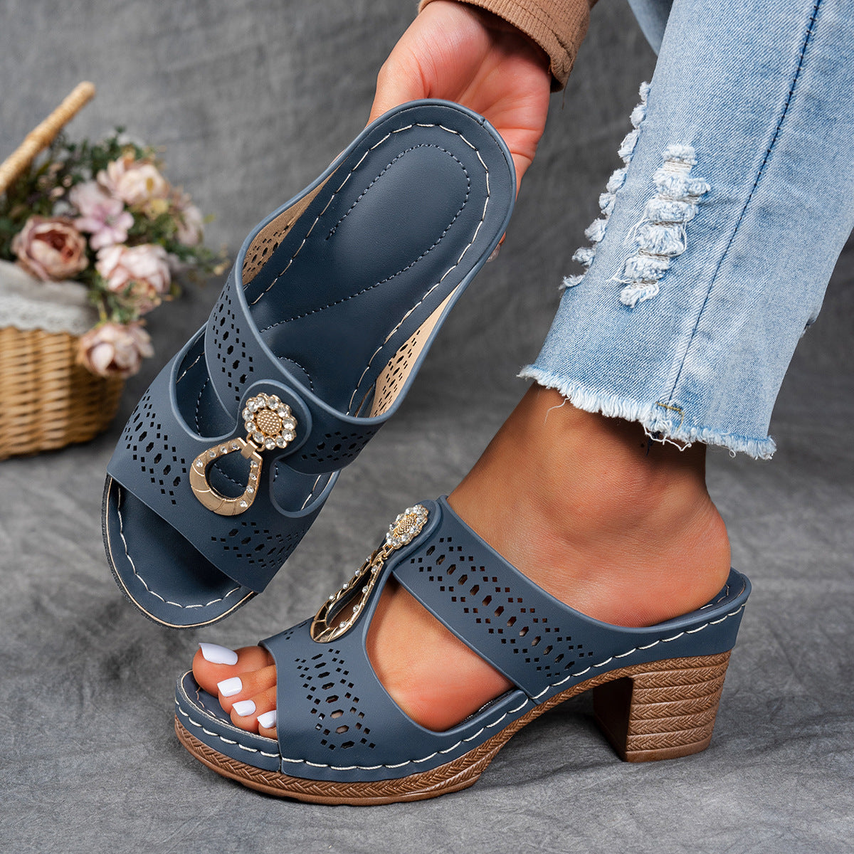 Nicoleta – Orthopedische Sandaal Met Zirkonia