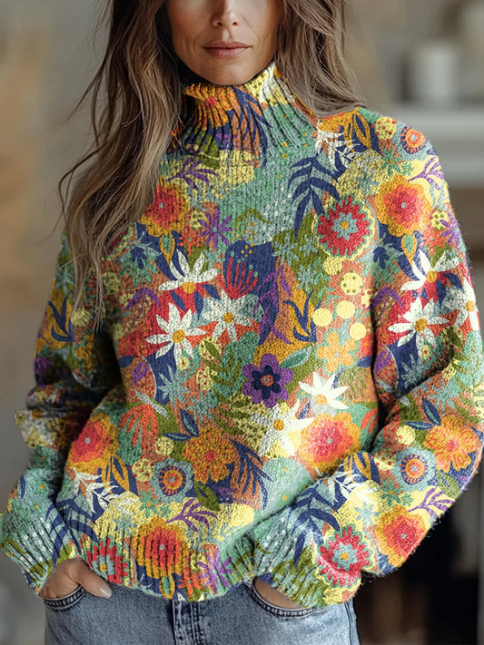 Halira - Herbstglanz Rollkragenpullover