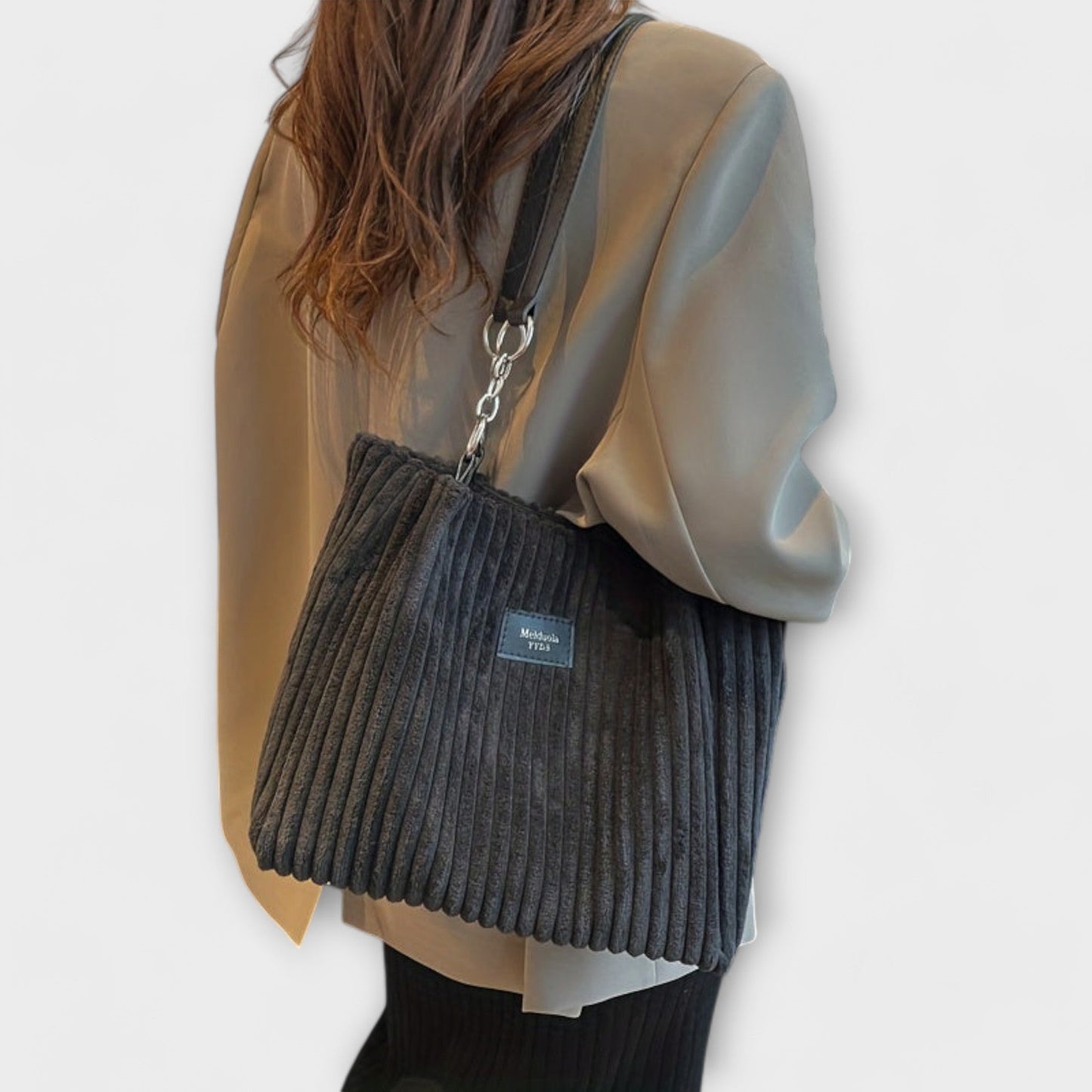 Olivia - Zachte corduroy schoudertas
