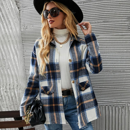 Kelly | Stilvolle Karierte Blazerjacke