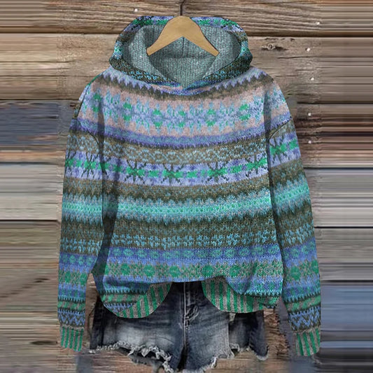 Anja™ – Gemütlicher Ethno-Pullover