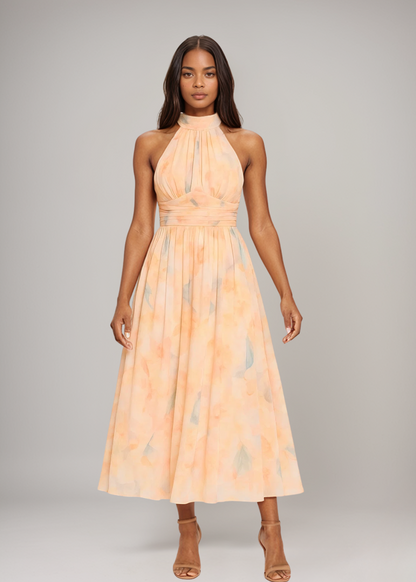 Antonella | Elegante Halternek Maxijurk