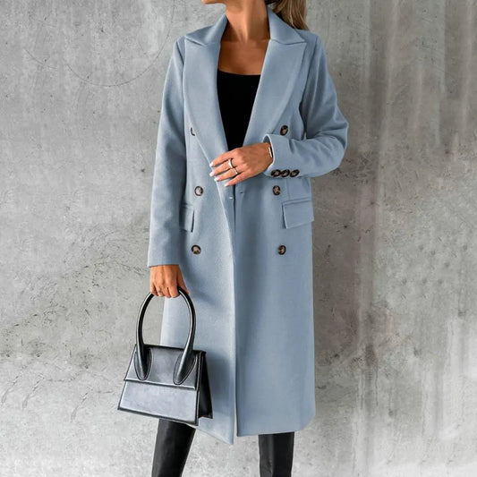 ALEXA™ | Elegante wollen trenchcoat voor in de stad