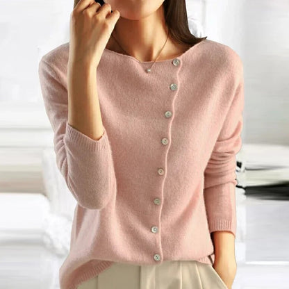 ANAIS™ | Luxuriöser Strickpullover mit Knöpfen