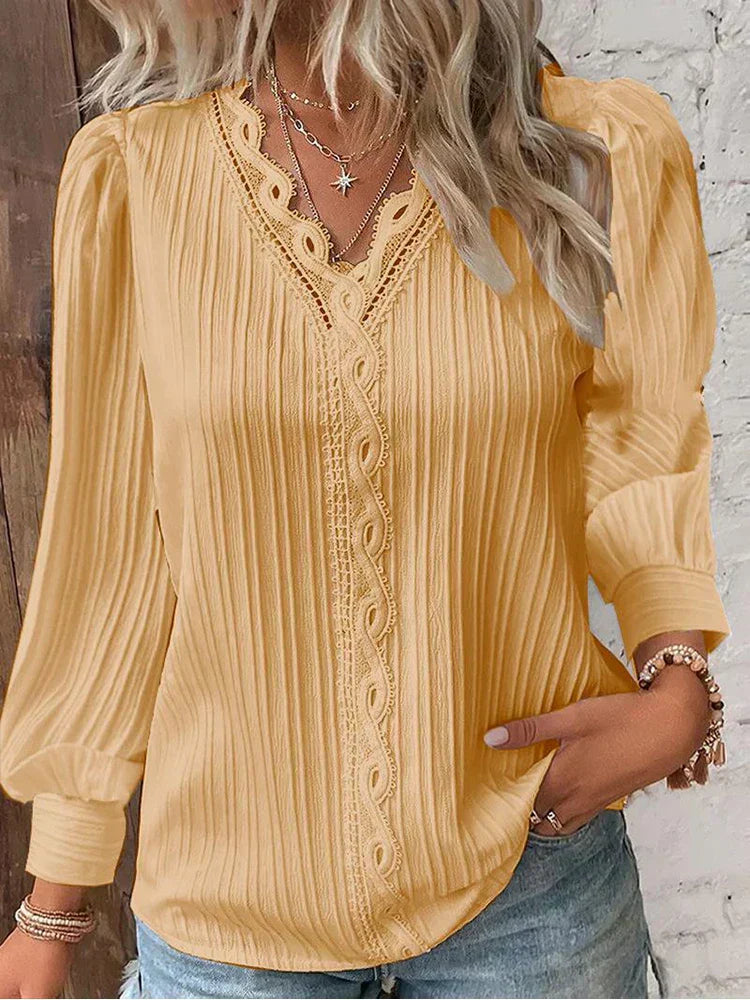 Josette | Blouse met Kanten Details