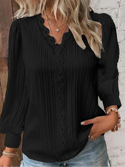 Josette | Blouse met Kanten Details