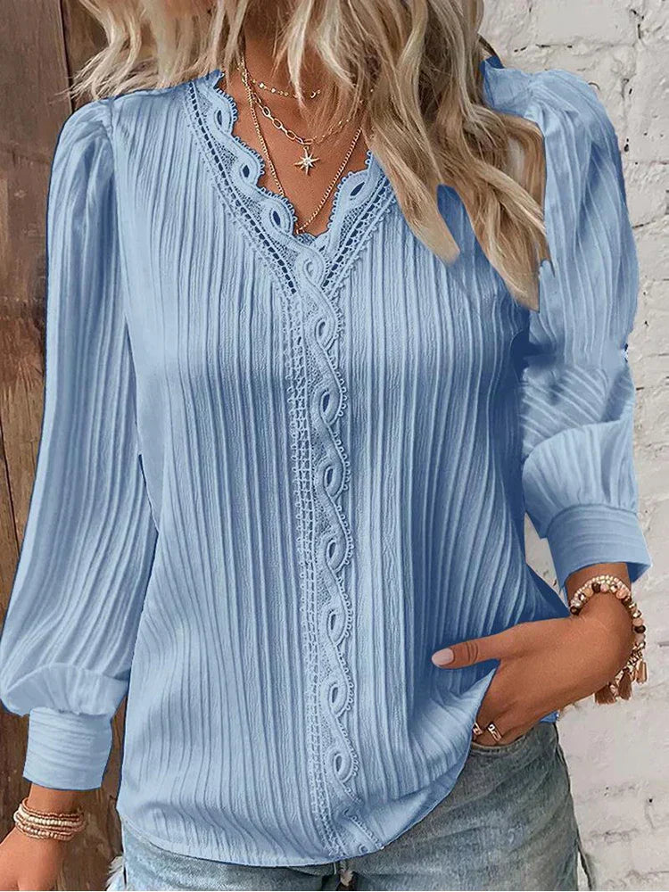 Josette | Blouse met Kanten Details