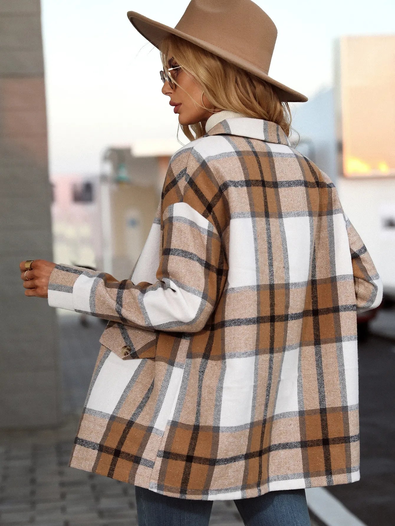 Kelly | Stilvolle Karierte Blazerjacke