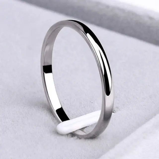 Eenvoudige gouden en zilveren ring
