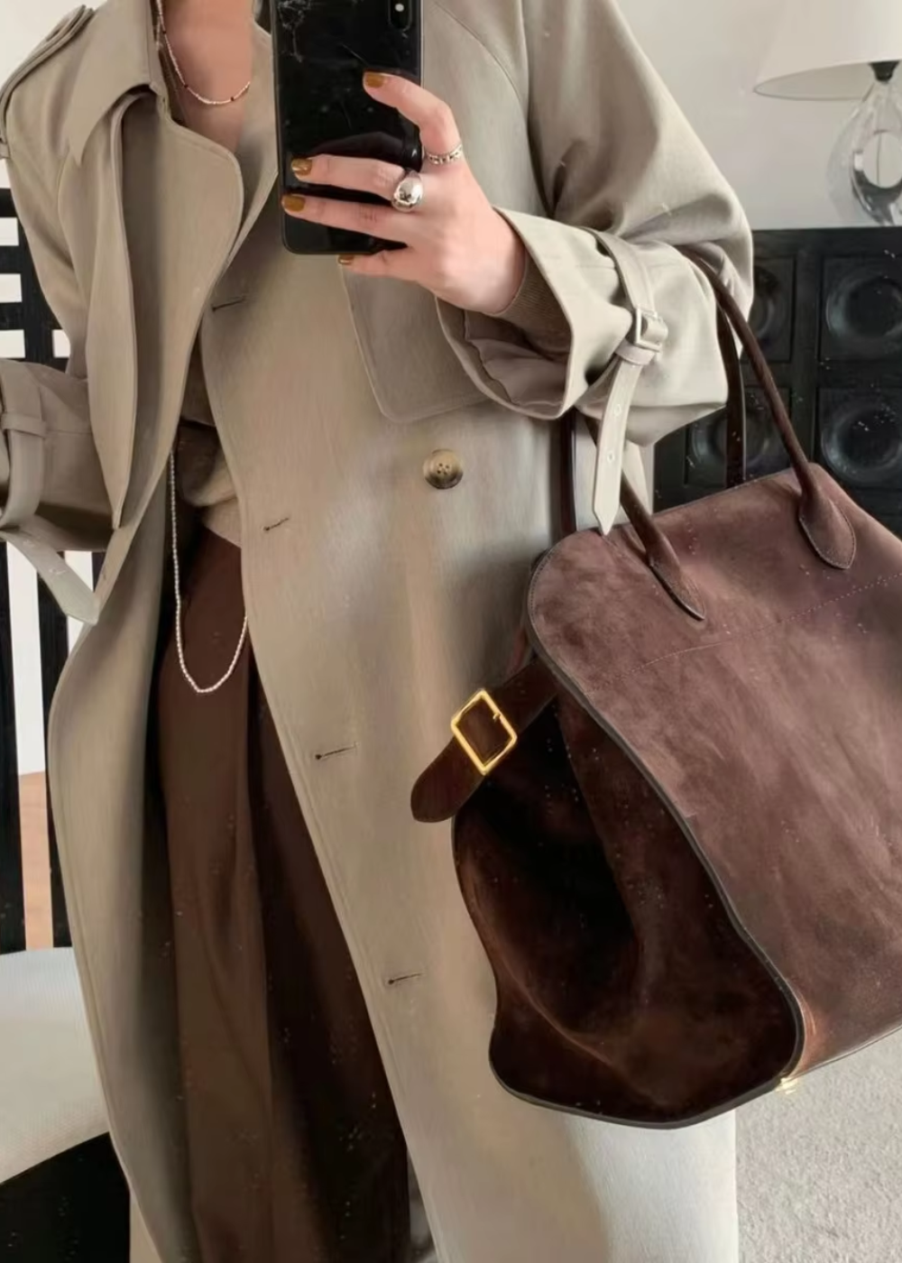 Aurora™ | Suede Skuldertaske BB