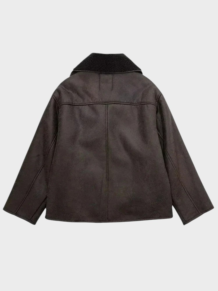 STINE | STILVOLLE LEDERJACKE MIT FELLFUTTER