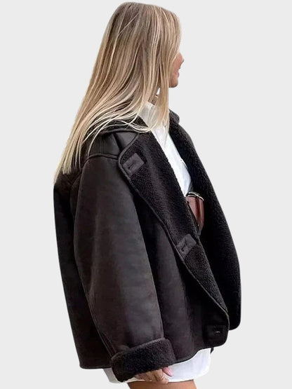 STINE | STILVOLLE LEDERJACKE MIT FELLFUTTER