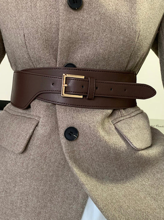 Asymmetrische lederen riem