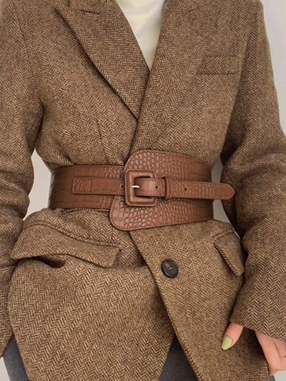 Snake-print riem