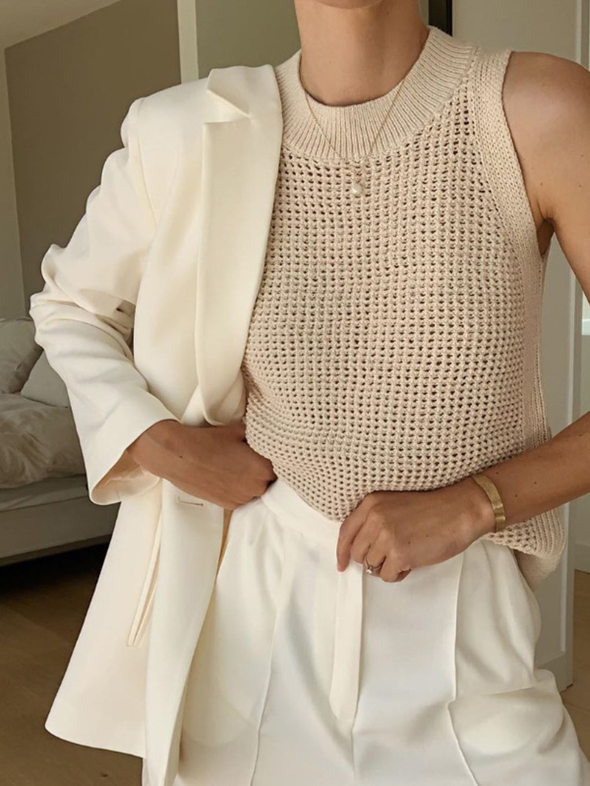 Emma Knit Tank Top™ – Leichtes Strick-Top mit Hohldesign für mühelosen Stil