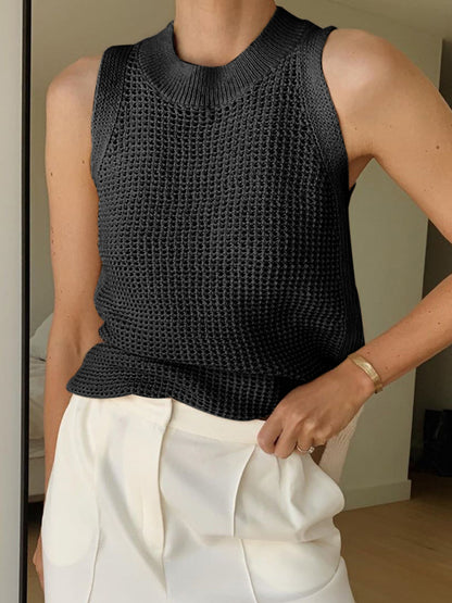 Emma Knit Tank Top™ – Leichtes Strick-Top mit Hohldesign für mühelosen Stil