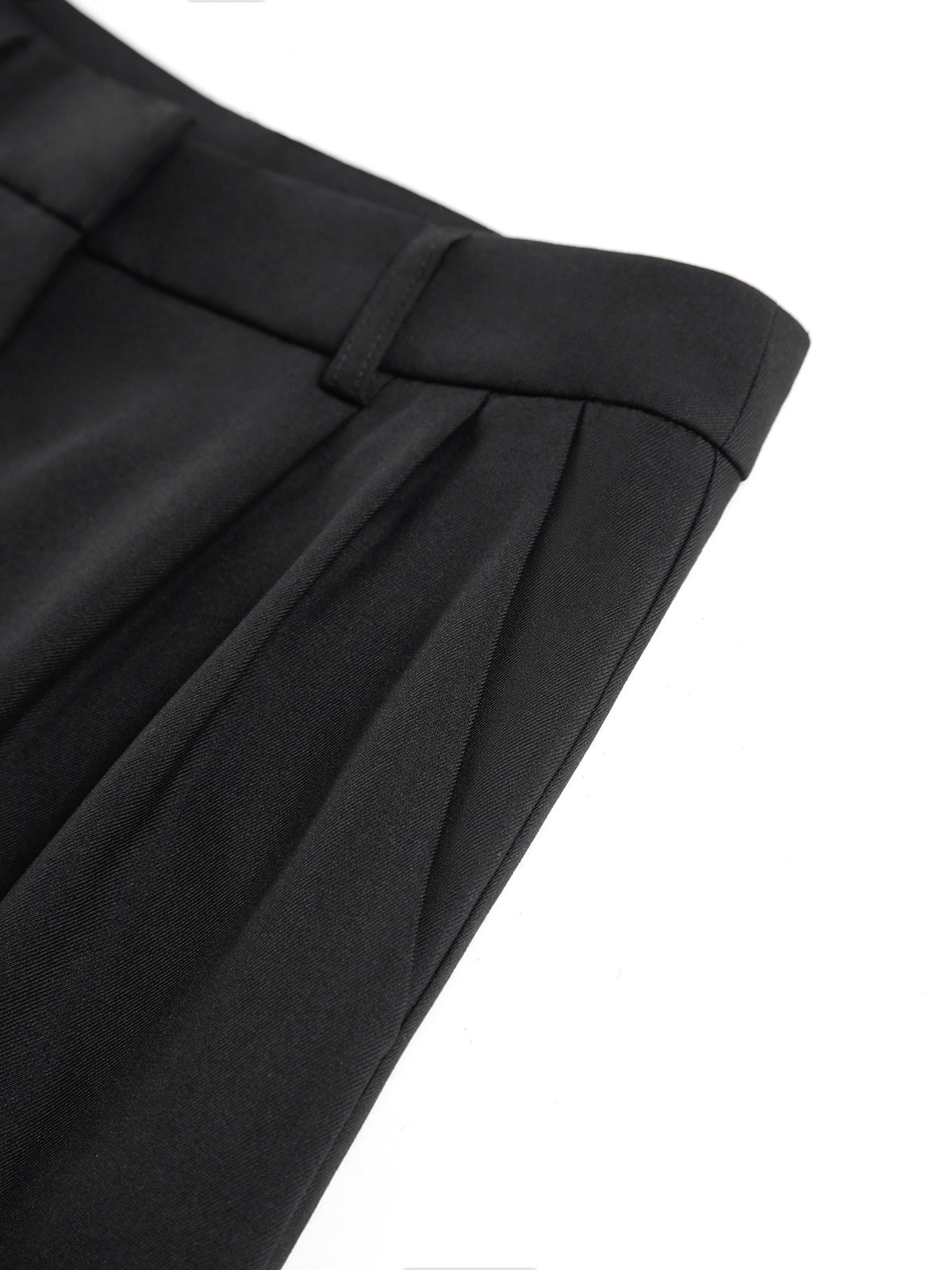 Roze wijde broek met rechte pijpen zonder riem