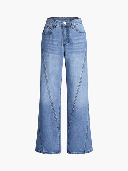 Vintage jeans met rechte pijpen