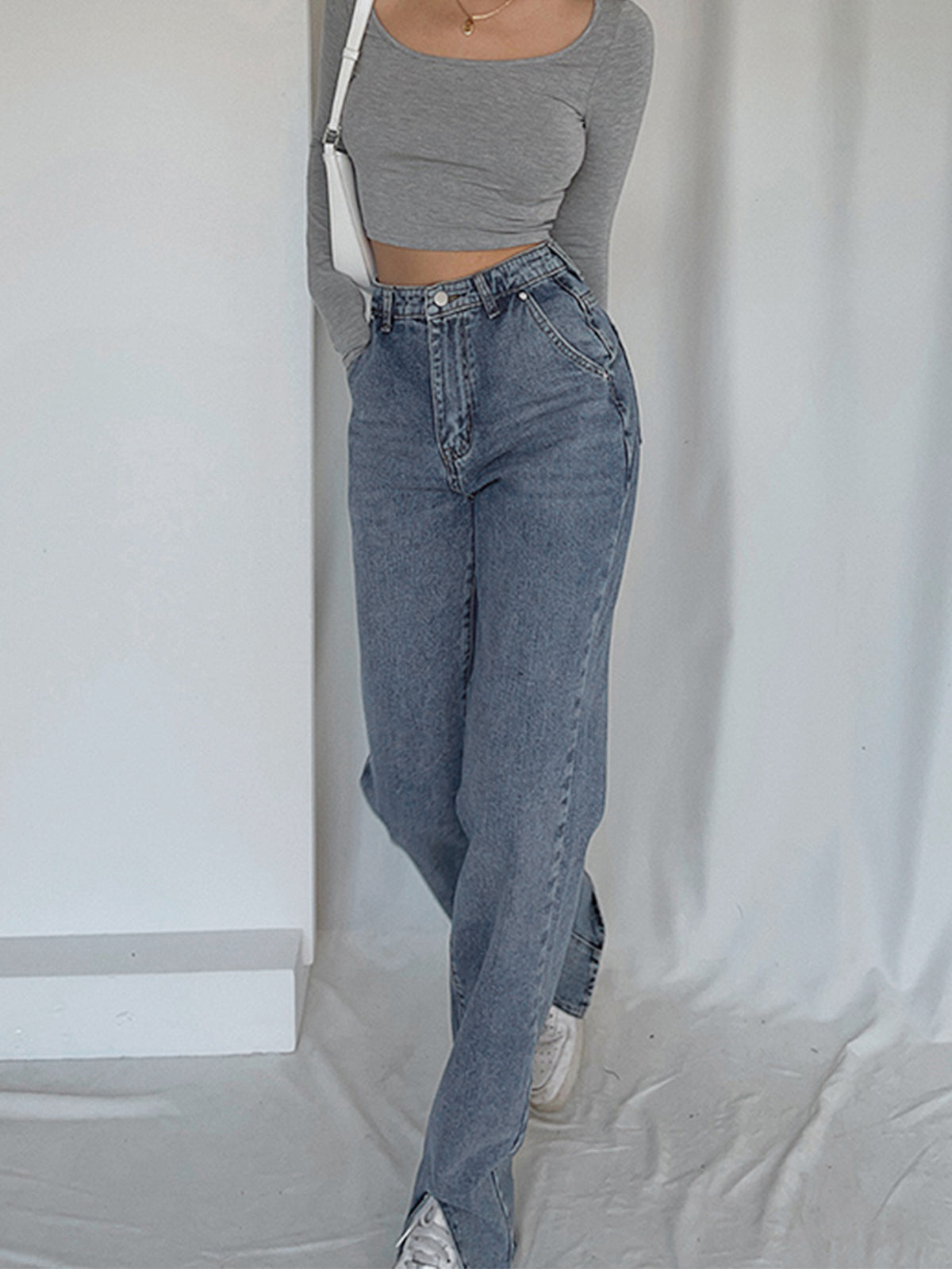 Klassische Jeans mit geradem Bein