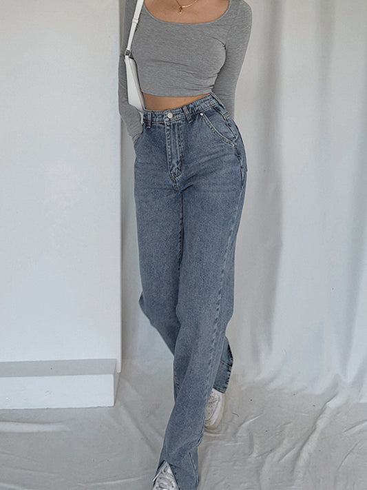 Klassische Jeans mit geradem Bein