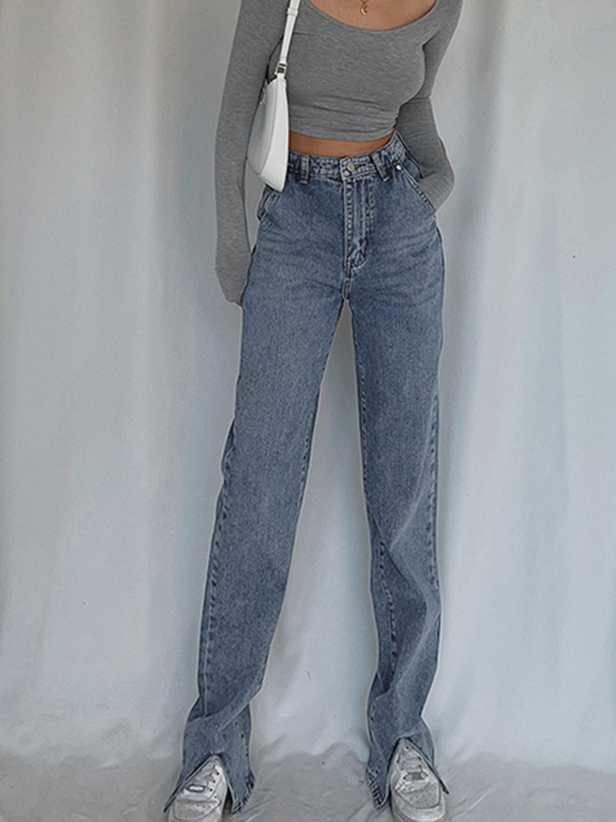 Klassische Jeans mit geradem Bein