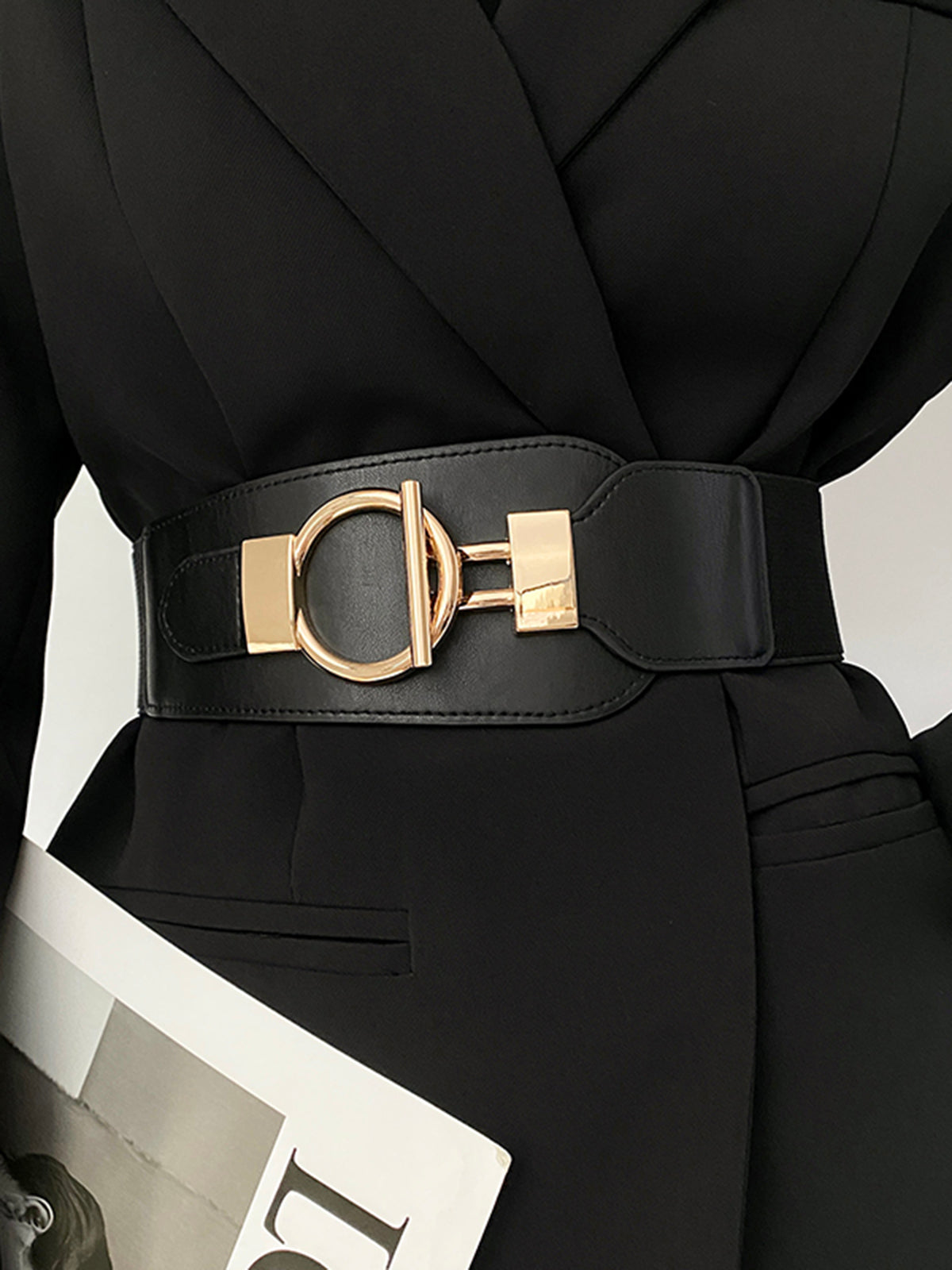 Metalen Lariat Elastische Brede Riem