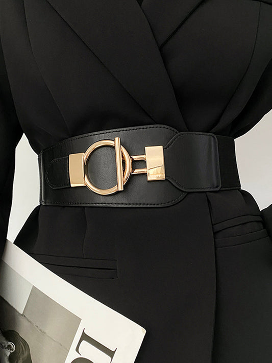 Metalen Lariat Elastische Brede Riem