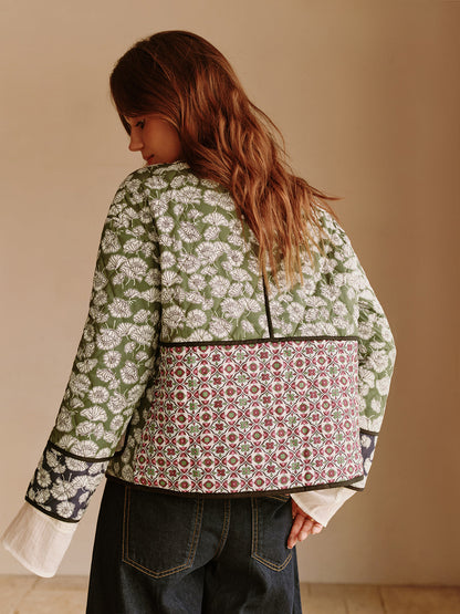 Boheme winterjas met klepzakken