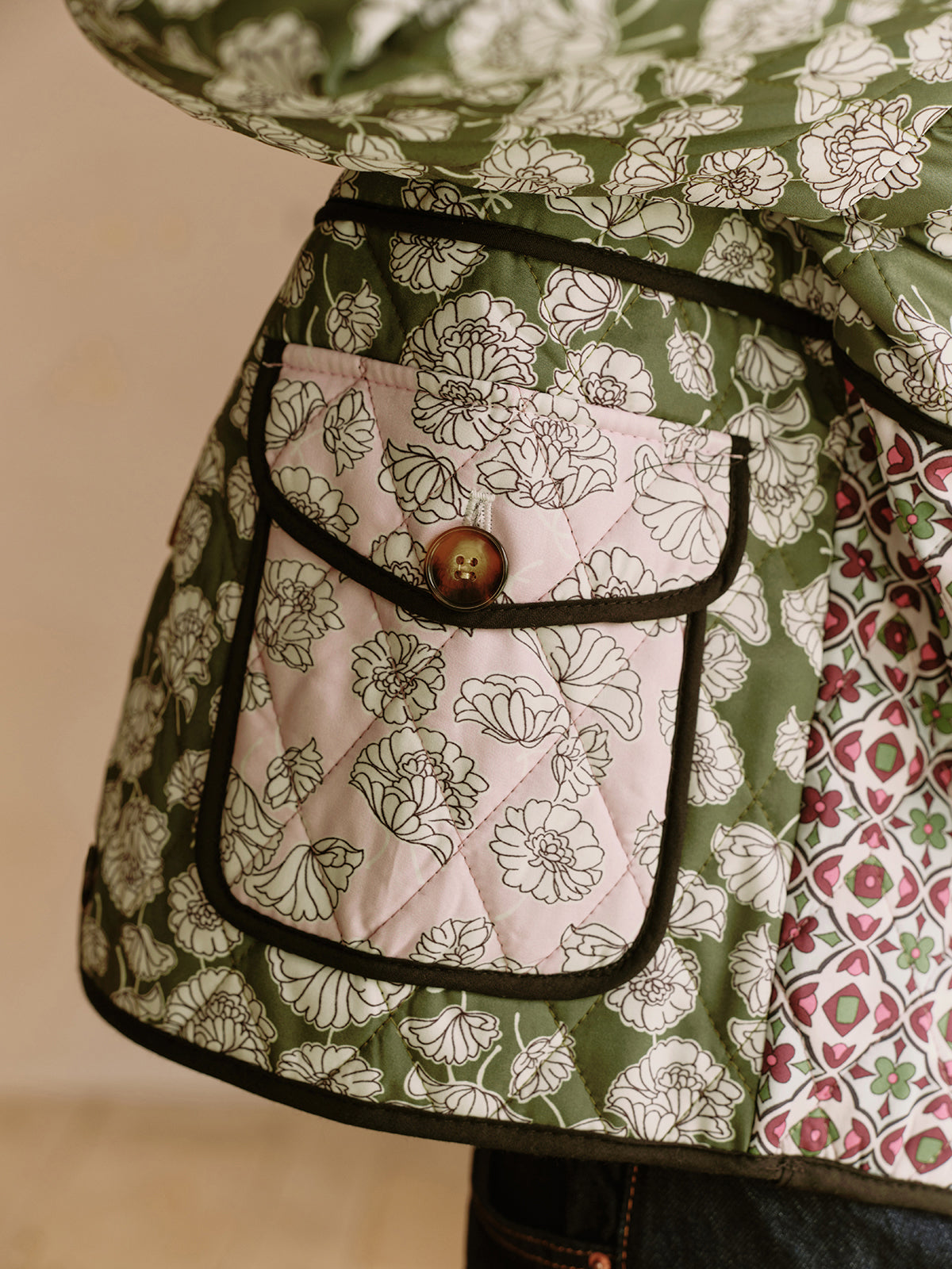 Boheme winterjas met klepzakken