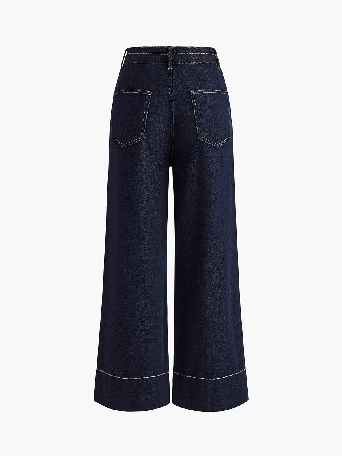 Weit geschnittene Denim-Jeans