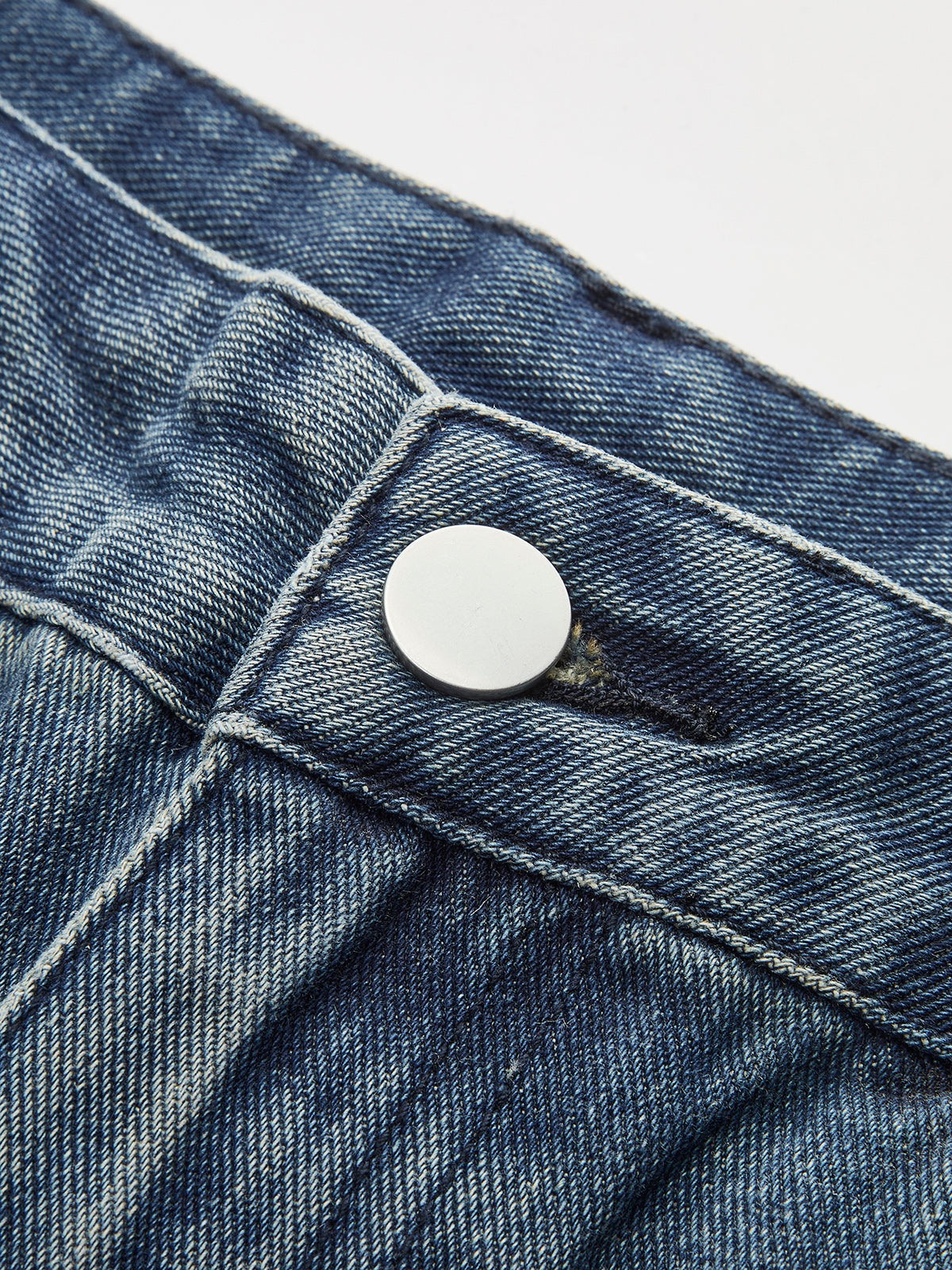 Vintage Low-Rise Gewaschene Jeans mit weitem Bein